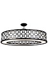 Black + White Story grand lustre ovale métal noir et satin blanc. Fine Art Lamps. Black + White Story grand lustre ovale métal noir et satin blanc. Fine Art Lamps.