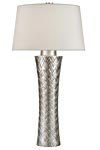 Lampe tressée en porcelaine décorée à la feuille d'argent. Fine Art Lamps. Lampe tressée en porcelaine décorée à la feuille d'argent. Fine Art Lamps.