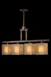 Quadralli suspension à quatre abat-jour cubiques sous poutre. Fine Art Lamps. Quadralli suspension à quatre abat-jour cubiques sous poutre. Fine Art Lamps.