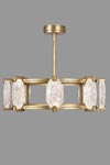 Suspension doré à la feuille d'or, petit modèle à huit lumières, éclairage LED. Fine Art Lamps. Suspension doré à la feuille d'or, petit modèle à huit lumières, éclairage LED. Fine Art Lamps.