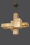 Suspension Perspectives quatre éléments rectangulaires bronze naturel. Fine Art Lamps. Suspension Perspectives quatre éléments rectangulaires bronze naturel. Fine Art Lamps.