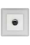 F-37 blanc interrupteur simple va-et-vient. Fontini. F-37 blanc interrupteur simple va-et-vient. Fontini.