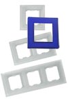 Encadrement en verre dépoli bleu translucide pour interrupteurs Fontini F-37 - 2 positions. Fontini. Encadrement en verre dépoli bleu translucide pour interrupteurs Fontini F-37 - 2 positions. Fontini.