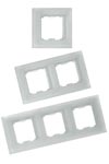 Encadrement verre dépoli blanc pour interrupteurs Fontini F-37 - 2 positions. Fontini. Encadrement verre dépoli blanc pour interrupteurs Fontini F-37 - 2 positions. Fontini.