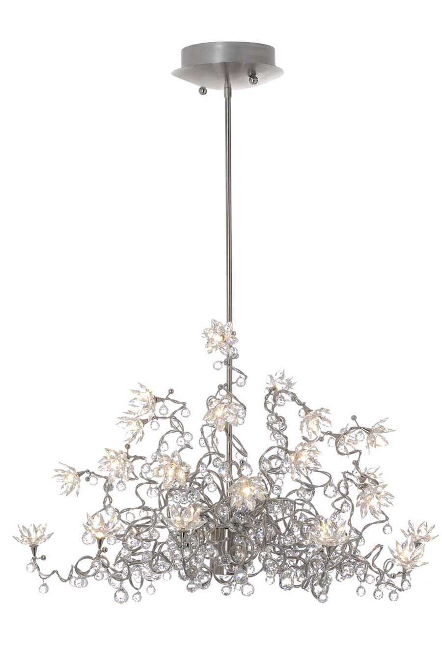 Jewel Diamond Chandelier clear 24light chandelier in clear glass
