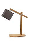 Lampe potence inclinable chêne et tissu. Hind Rabii. Lampe potence inclinable chêne et tissu. Hind Rabii.