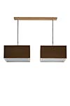 Suspension double abat-jour carrés ajustable en hauteur. Hind Rabii. Suspension double abat-jour carrés ajustable en hauteur. Hind Rabii.