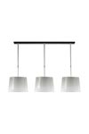 Suspension Illusion blanc abat-jour en tissu chintz translucide. Hind Rabii. Suspension Illusion blanc abat-jour en tissu chintz translucide. Hind Rabii.