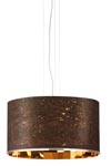 Suspension Réflector aspect marbré marron glacé 60cm. Hind Rabii. Suspension Réflector aspect marbré marron glacé 60cm. Hind Rabii.