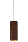 Suspension Réflector en tissu aspect marbré marron glacé . Hind Rabii. Suspension Réflector en tissu aspect marbré marron glacé . Hind Rabii.