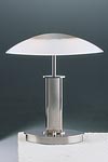Lampe style années 30 métal naturel mat et abat-jour verre dépoli. Holtkötter. Lampe style années 30 métal naturel mat et abat-jour verre dépoli. Holtkötter.