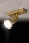 Spot doré orientable sur rotule 1 lumière. Holtkötter. Spot doré orientable sur rotule 1 lumière. Holtkötter.