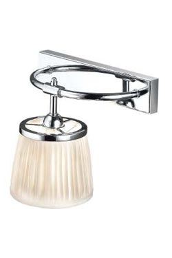 Ulysse chrome and ivory wall lamp . Jacques Garcia. 