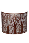 Applique bandeau Forêt métal rouillé. JP Ryckaert. Applique bandeau Forêt métal rouillé. JP Ryckaert.
