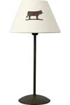 Campagne Lampe simple abat-jour imprimé vache. JP Ryckaert. Campagne Lampe simple abat-jour imprimé vache. JP Ryckaert.