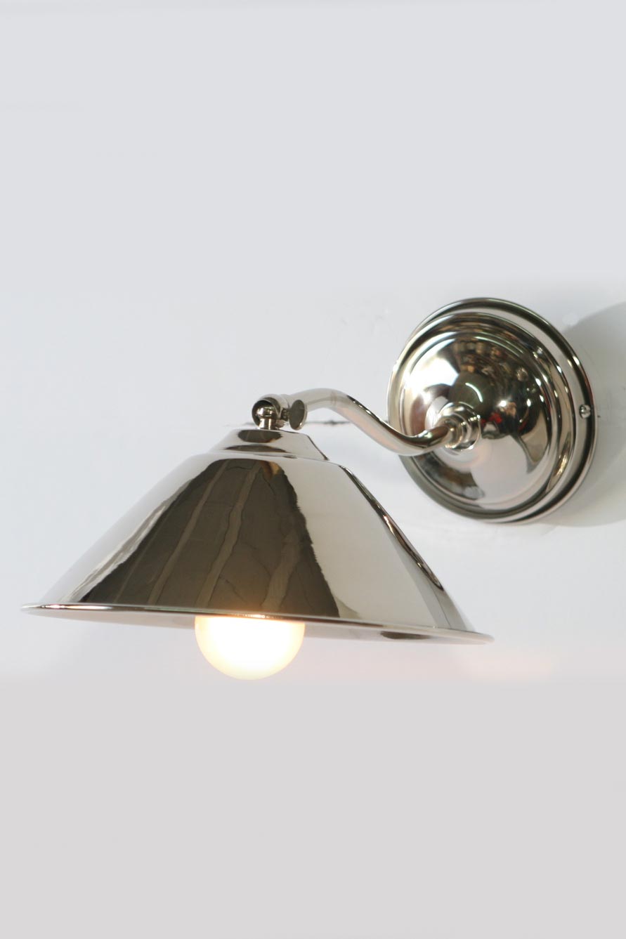 AP05 adjustable wall light in chrome-plated brass Latoaria Natural brass lanterns, lamps and ...