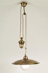 CT24 aged brass pendant with counterweight. Latoaria. CT24 aged brass pendant with counterweight. Latoaria.