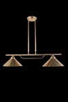 CT29 double pendant in chrome-plated brass. Latoaria. CT29 double pendant in chrome-plated brass. Latoaria.