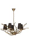 Golden 5 lights chandelier Sarment . Le Dauphin. Golden 5 lights chandelier Sarment . Le Dauphin.