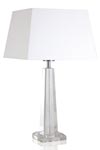 Lampe forme pyramide en verre optique Hilary B . Le Dauphin. Lampe forme pyramide en verre optique Hilary B . Le Dauphin.