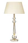 Diamond and ball optical glass shapes and gold metal table lamp Crécy. Le Dauphin. Diamond and ball optical glass shapes and gold metal table lamp Crécy. Le Dauphin.