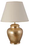 Golden ceramic table lamp Orval. Le Dauphin. Golden ceramic table lamp Orval. Le Dauphin.