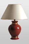 Leffard red Ruby and gold ceramic table lamp. Le Dauphin. Leffard red Ruby and gold ceramic table lamp. Le Dauphin.
