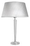 Optical glass and silver table lamp. Le Dauphin. Optical glass and silver table lamp. Le Dauphin.