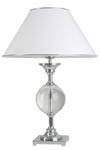 Optical glass table lamp with round shade Celena BJA. Le Dauphin. Optical glass table lamp with round shade Celena BJA. Le Dauphin.