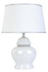 Rhinestone and pearl white ceramic table lamp Rive. Le Dauphin. Rhinestone and pearl white ceramic table lamp Rive. Le Dauphin.