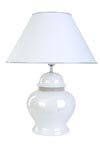 Rivierana white ceramic table lamp. Le Dauphin. Rivierana white ceramic table lamp. Le Dauphin.