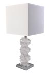 Small optical glass table lamp Alaska. Le Dauphin. Small optical glass table lamp Alaska. Le Dauphin.