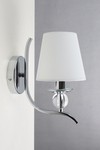 Cheverny chrome and optical glass wall lamp. Le Dauphin. Cheverny chrome and optical glass wall lamp. Le Dauphin.