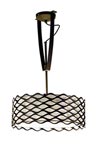 Alsacia suspension coton beige et fer forgé. Leds C4. Alsacia suspension coton beige et fer forgé. Leds C4.