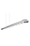 Ledaggio suspension fine et longue design chromé 18 lumières. Leds C4. Ledaggio suspension fine et longue design chromé 18 lumières. Leds C4.