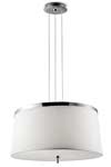 Leila suspension design cylindre blanc et aluminium. Leds C4. Leila suspension design cylindre blanc et aluminium. Leds C4.