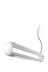 Siluet suspension longue design années 70 blanc mat. Leds C4. Siluet suspension longue design années 70 blanc mat. Leds C4.