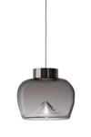 Aella bold suspension design année 70 verre fumé et métal canon de fusil. Leucos. Aella bold suspension design année 70 verre fumé et métal canon de fusil. Leucos.