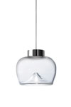 Aella bold suspension design année 70 verre transparent et métal chromé. Leucos. Aella bold suspension design année 70 verre transparent et métal chromé. Leucos.