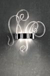 Applique murale verre transparent en boucles Aspid. Leucos. Applique murale verre transparent en boucles Aspid. Leucos.