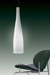 Grande suspension Class 120 blanche en verre soufflé. Leucos. Grande suspension Class 120 blanche en verre soufflé. Leucos.