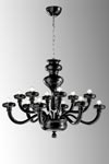 Lustre Bohème 12 lumières noir . Leucos. Lustre Bohème 12 lumières noir . Leucos.