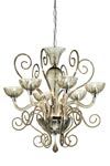 Lustre Bolero en verre fumé 6 lumières. Leucos. Lustre Bolero en verre fumé 6 lumières. Leucos.