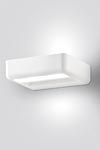 Petite applique rectangulaire aluminium laqué blanc One . Leucos. Petite applique rectangulaire aluminium laqué blanc One . Leucos.