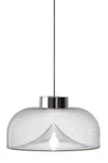 Suspension Design en verre bullé et métal chromé Aella mini grand modèle. Leucos. Suspension Design en verre bullé et métal chromé Aella mini grand modèle. Leucos.