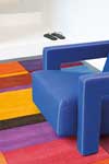 Tapis multicolores motif rectangles unis - 140x200cm. Ligne Pure. Tapis multicolores motif rectangles unis - 140x200cm. Ligne Pure.