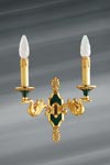 Applique double en bronze massif, style Empire, dorée. Lucien Gau. Applique double en bronze massif, style Empire, dorée. Lucien Gau.