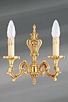 Applique double Louis XV bronze doré. Lucien Gau. Applique double Louis XV bronze doré. Lucien Gau.