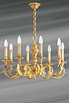 Eight lights chandelier Louis XV bronze old gold, leaves and pearls. Lucien Gau. Eight lights chandelier Louis XV bronze old gold, leaves and pearls. Lucien Gau.