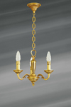 Small chandelier three lights Louis XVI style solid gilt bronze. Lucien Gau. Small chandelier three lights Louis XVI style solid gilt bronze. Lucien Gau.